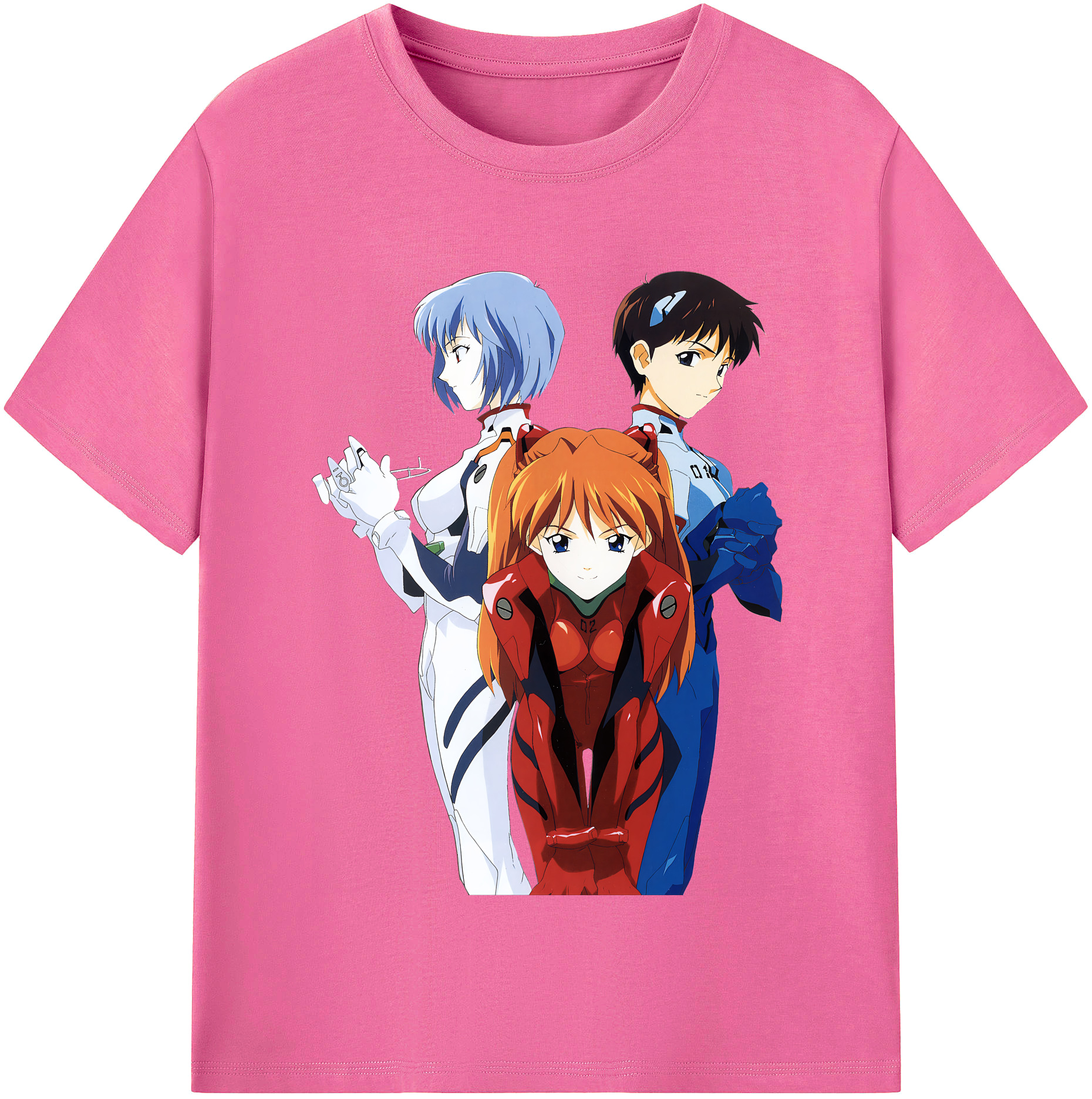 （画像用） EVA 新世紀エヴァンゲリオン レディースカジュアルプリントTシャツ（綿100％）